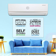 Godrej  3 Star Split Inverter Convertible 5-in-1 Cooling with Anti-Virus Protection AC