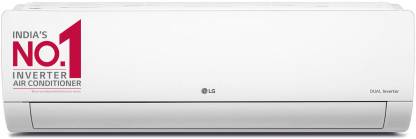 LG 3 Star Split Dual Inverter Convertible 5-in-1 Cooling HD Filter with Anti-Virus Protection AC - White