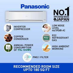 Panasonic 5 Star Split Inverter AC with Wi-fi Connect